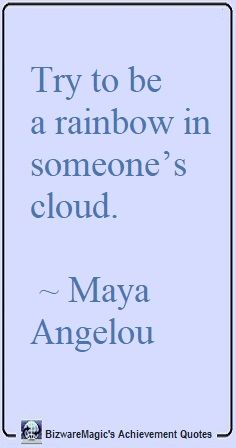 Maya Angelou Cloud Quote