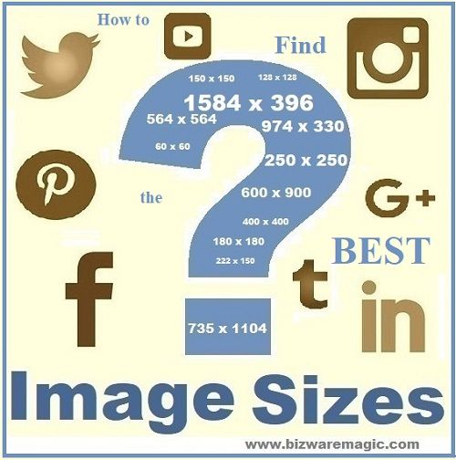 How to quickly find the correct image size on all your social media networks.