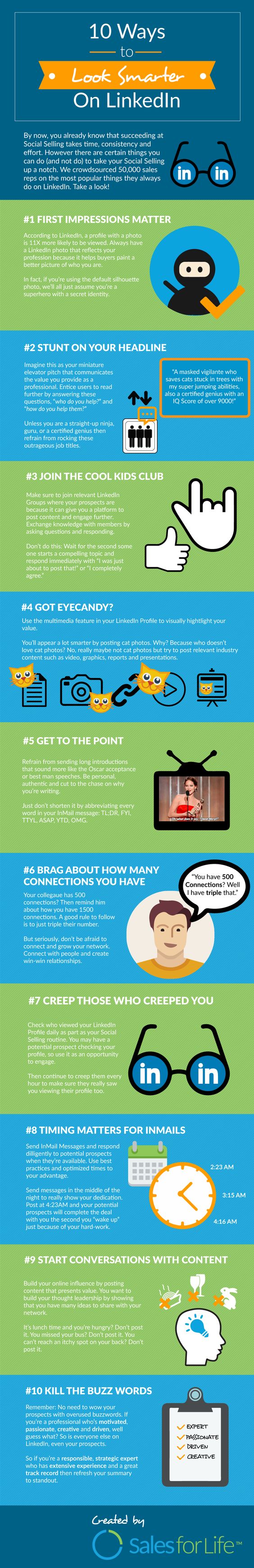 10 Ways To Look Smarter on Linkedin