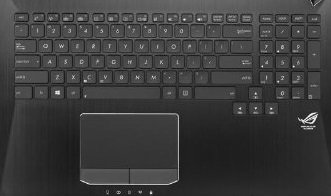 Asus G750 Keyboard Detail
