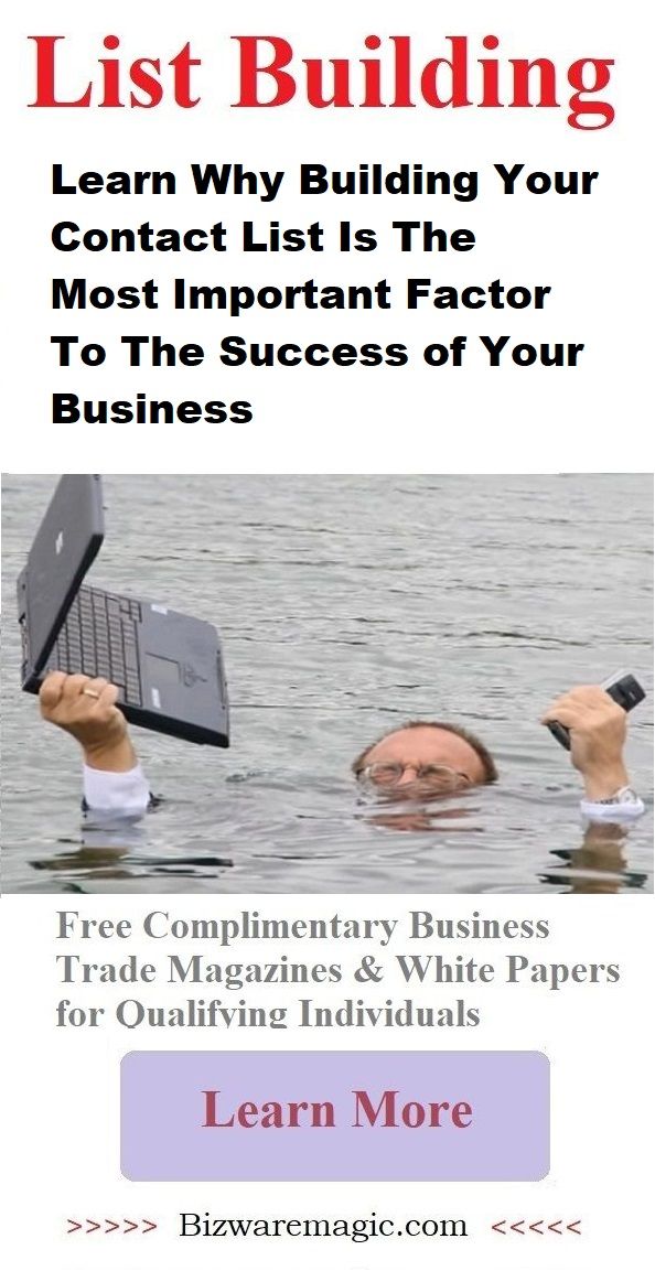 List Building - Learn why building your contact list is the most important factor to the success of your business.