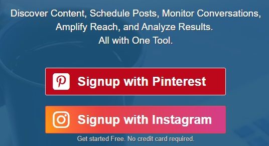 Signup to Tailwind with Pinterest or Instagram - Click Here.