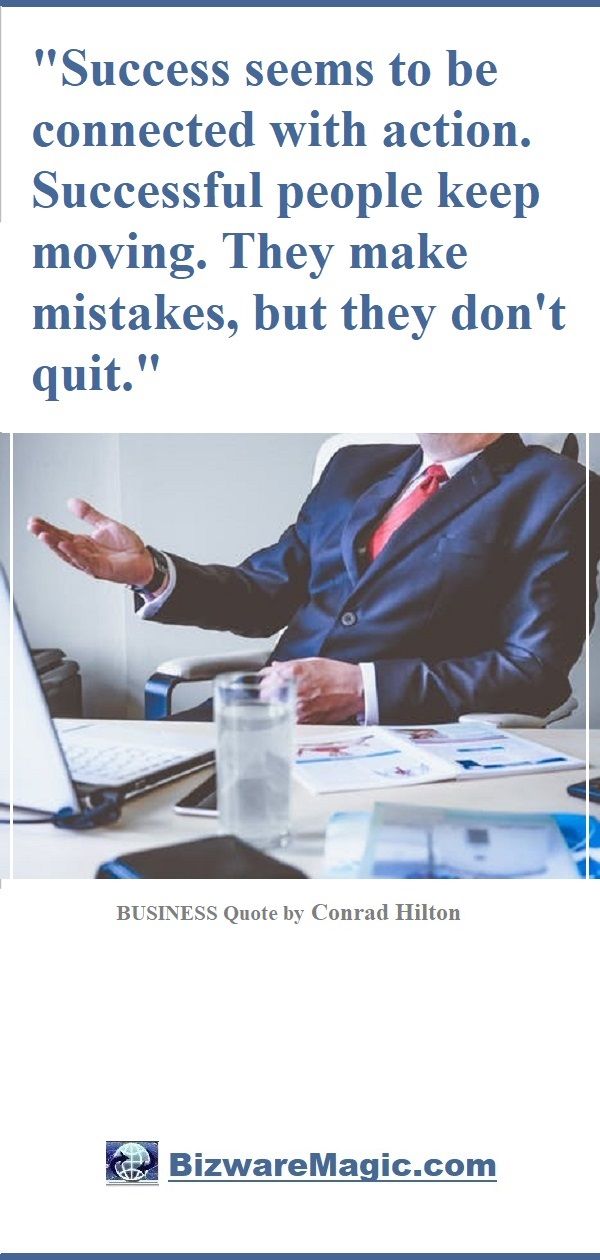 Conrad Hilton Quote