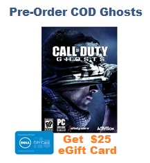 Dell Pre-Order COD Ghosts