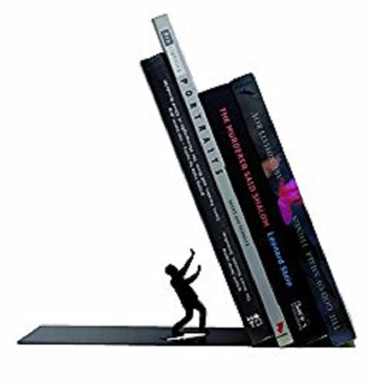 Falling Books Bookend