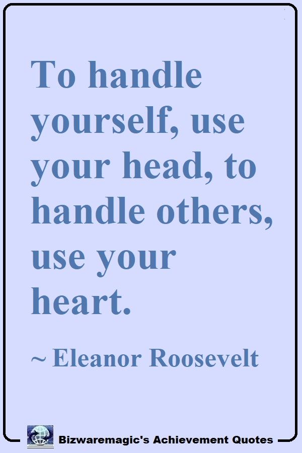 Eleanor Roosevelt Success Quote