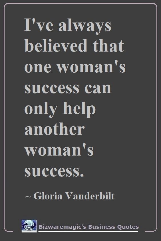 Gloria Vanderbilt Success Quote